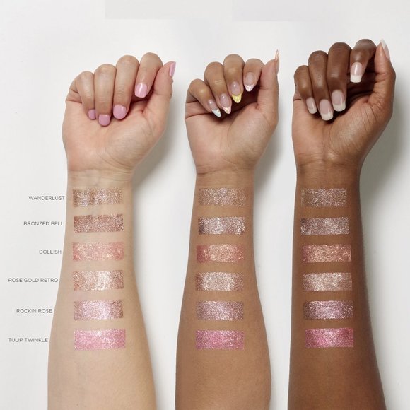 NIB ✅ Stila #ROSE GOLD RETRO Glitter & Glow Liquid Eye Shadow ✨ New in Box - Picture 5 of 10